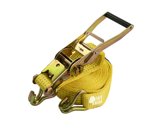 Zurrgurt mit Ratsche und Spitzhaken 8 m x 50 mm Gurtende mit Spitzhaken