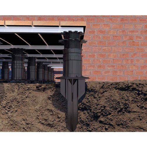 Erdanker FLEXI Dient als Terrassenfundament